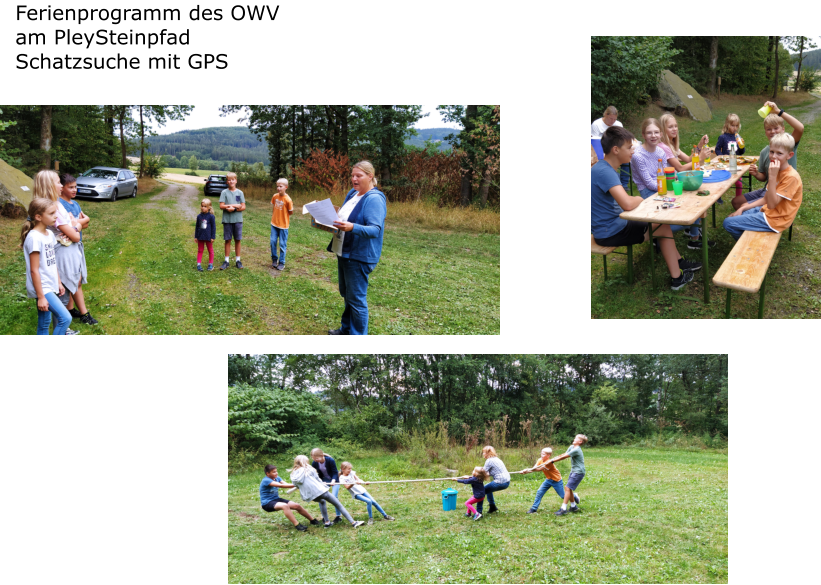 Ferienprogramm des OWV am PleySteinpfad Schatzsuche mit GPS